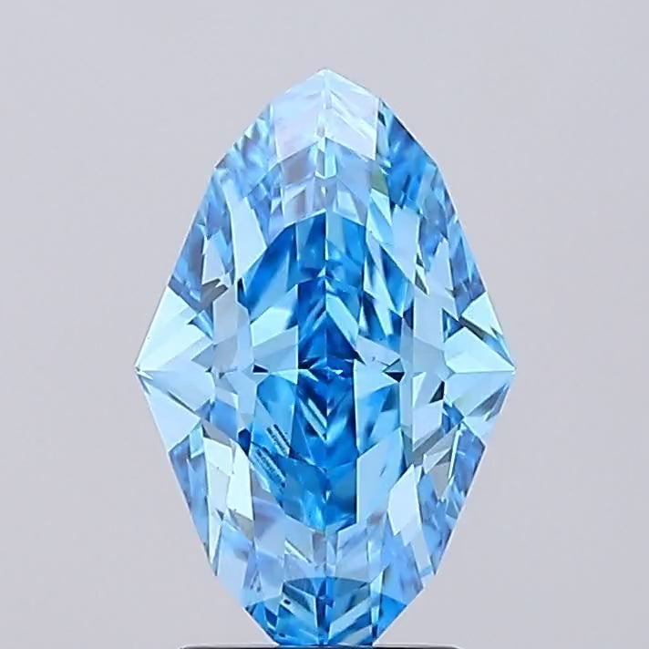 2.16 ct Checkerboard Eye IGI Certified Blue Lab Diamond